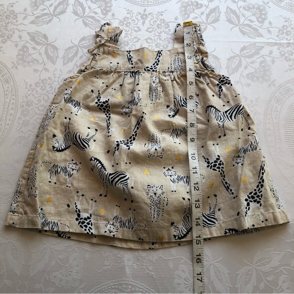Koala kids Toddler Girls Size 3T Sleeveless Summer Dress Safari Animal Tan/Black - Picture 8 of 14